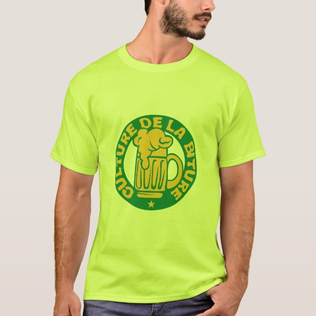 Camiseta culture biture biere alcool humour (Frente)