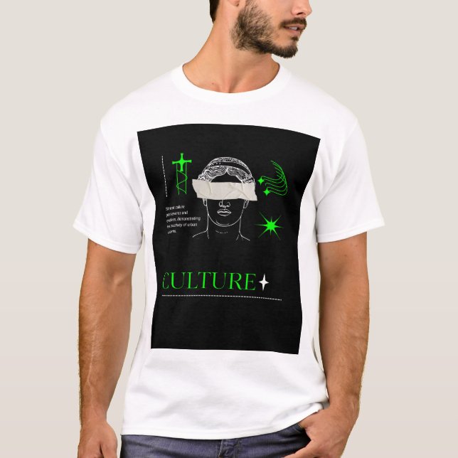 Camiseta Culture Street Art Graphic Tee – Urban Creative Ex (Frente)