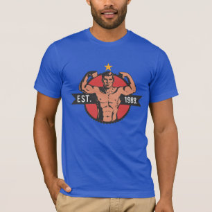 Camiseta Culturista Vintage EST 1988