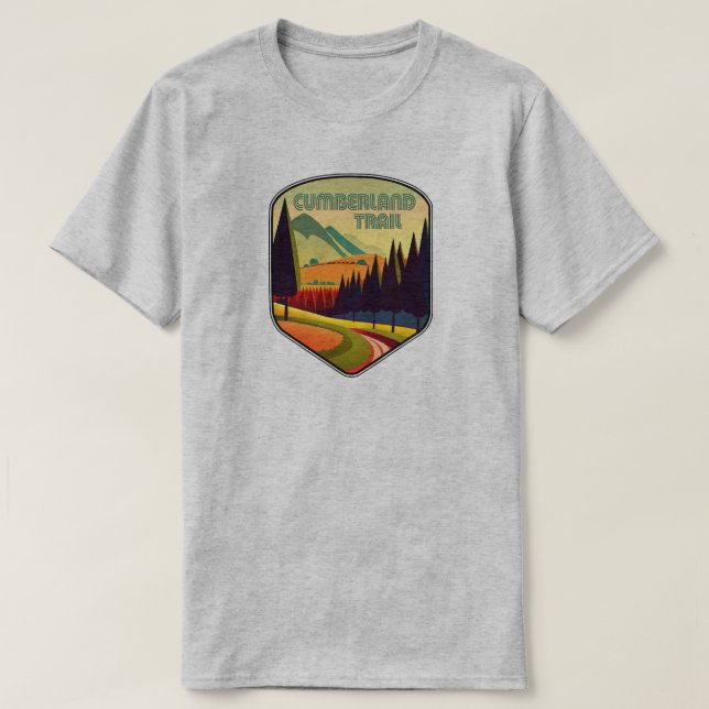 Camiseta Cumberland Trail Tennessee Colors (Frente do Design)