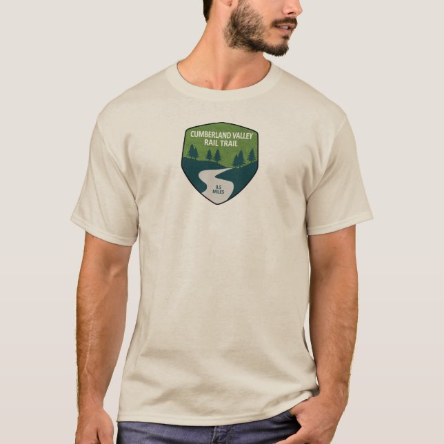 Camiseta Cumberland Valley Rail Trail (Frente)