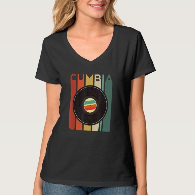 Camiseta Cumbia Latina Latino Baile Partido Regalo Colo (Frente)
