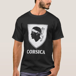 Camiseta Cume da Córsega Orgulho Corso Escudo Desi