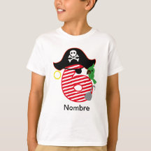 Camiseta Cumpleaños pirata, 6 años