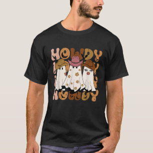 Camiseta Cumprido Fantasma Rodeio de Halloween Ocidental Cu