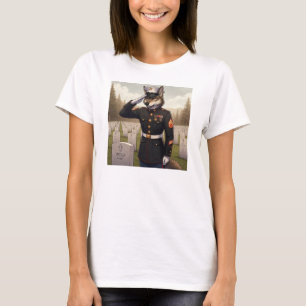Camiseta Cumprimentando o Lobo do Corpo de Fuzileiros Navai