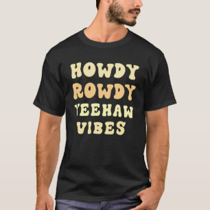 Camiseta Cumprimento Boho Estético Rodeio Ocidental País Su