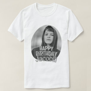 Camiseta Cumprimento de Aniversário Moderno Simples e Legal
