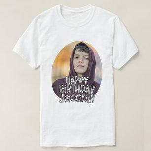 Camiseta Cumprimento de Aniversário Moderno Simples e Legal