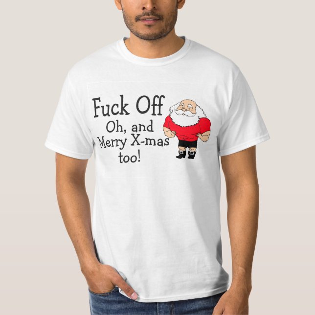Camiseta Cumprimento rude do Natal (Frente)