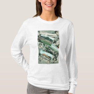 Camiseta Cumprimentos com das vistas cénicos
