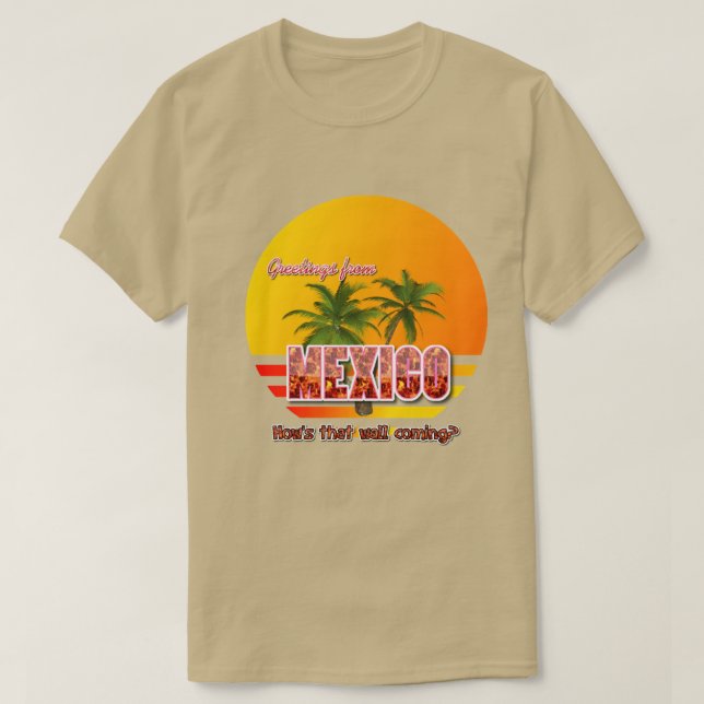 Camiseta Cumprimentos de México (Frente do Design)