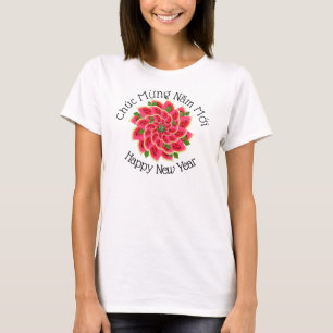 Camiseta Cumprimentos de Tet da melancia