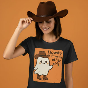 Camiseta Cumprimentos do outro lado fantasma ocidental engr