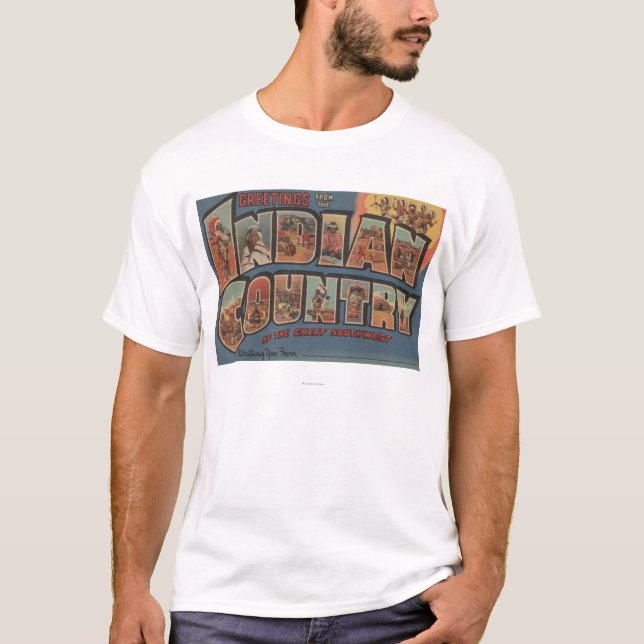 Camiseta Cumprimentos do país indiano do sudoeste (Frente)