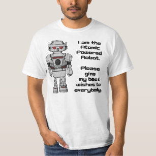 Camiseta Cumprimentos do robô a propulsão atómica do