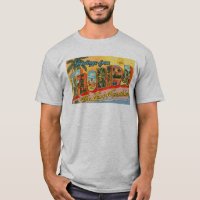 Cumprimentos do t-shirt dos homens do cartão de