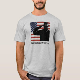 Camiseta Cumprindo Nossos Veteranos Soldado & Bandeira Amer