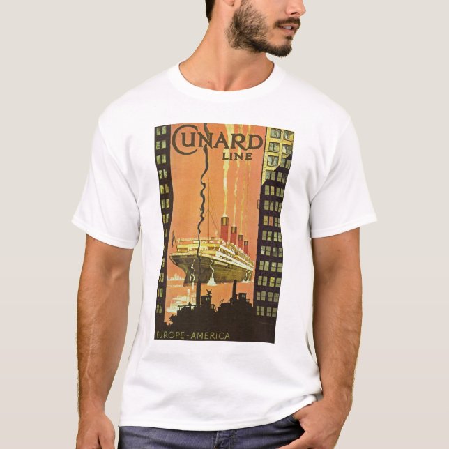 Camiseta Cunard Europa-América (Frente)