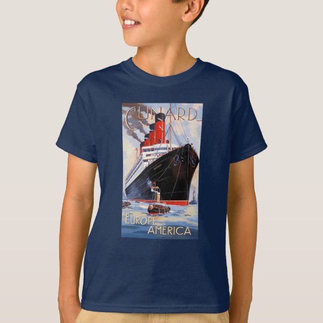 CAMISETA CUNARD OCEAN LINER AQUITANIA (Frente)