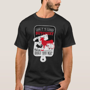 Camiseta Cunha de Açougue Manuseie Sua Carne Vaca Engraçada