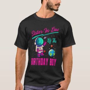 Camiseta Cunhada Do Ast Do Planeta Espacial Dos Meninos De 