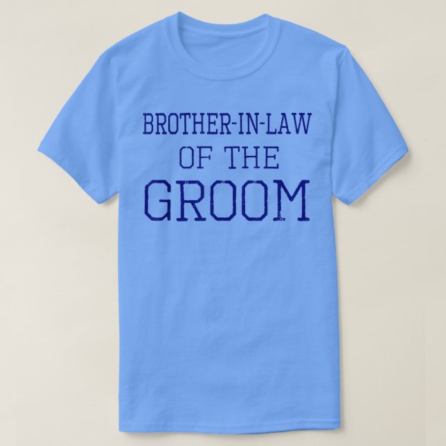 Camiseta Cunhada Mens BrotherinLaw do Casamento de Coordena (Frente do Design)