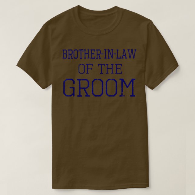 Camiseta Cunhada Mens BrotherinLaw do Casamento de Coordena (Frente do Design)