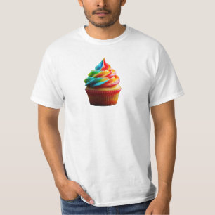 Camiseta Cupa de bolo de arco-íris deslumbrante do Slippery