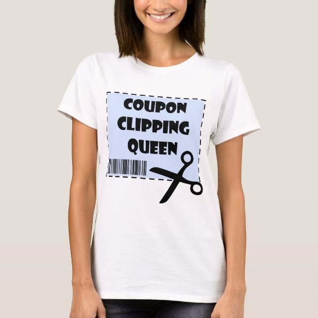 Camiseta Cupão Cóctone A Recortar Rainha Dizendo (Frente)