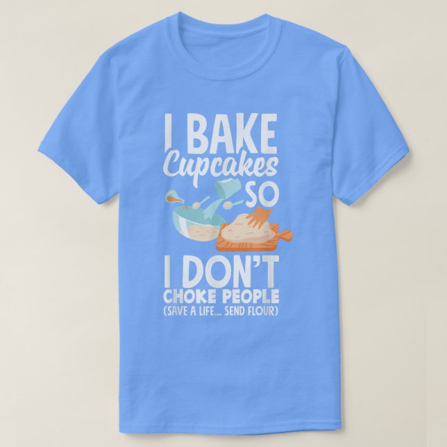 Camiseta Cupcake Assar Baking Lover Funny Cupcake 1271 (Frente do Design)