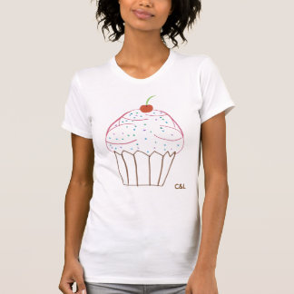 Camiseta cupcake, C - personalizado - personalizado