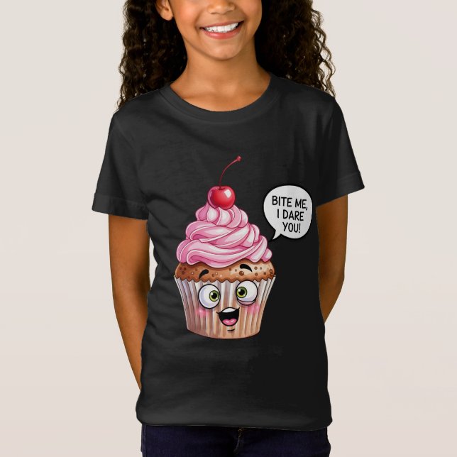 Camiseta Cupcake com Cherry, por Natasha Us (Frente)
