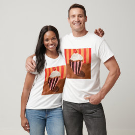 Camiseta Cupcake com Cobertura de Baunilha