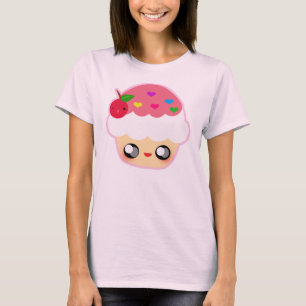 Camiseta Cupcake da morango