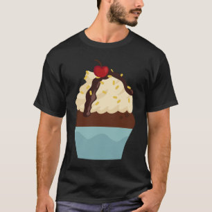 Camiseta Cupcake De Baía De glacé Para Obra De Pastas De De