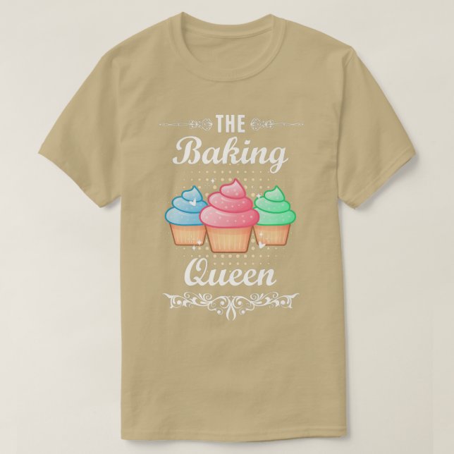 Camiseta Cupcake De Bake De Cozinhar De Baker (Frente do Design)