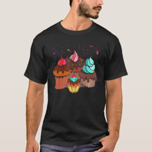 Camiseta Cupcake de Cupcake de Glacé de Sprinkles Doce