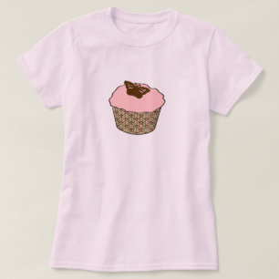 Camiseta Cupcake de Fosco Rosa de Morango