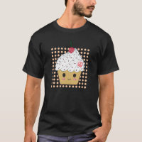 Cupcake de Kawaii nas bolinhas