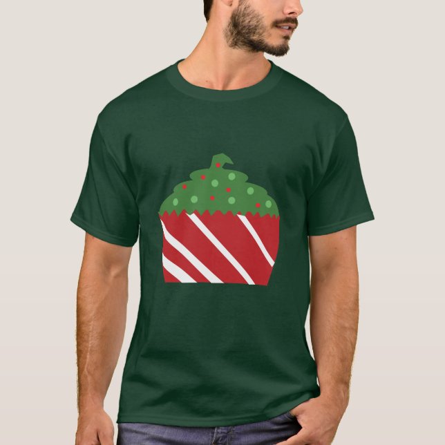 Camiseta Cupcake de Natal (Frente)