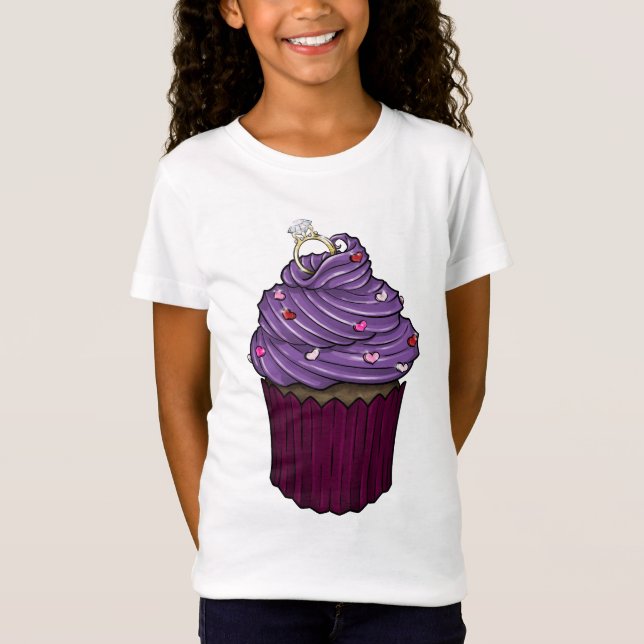 Camiseta Cupcake de proposta doce (Frente)