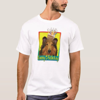 Camiseta Cupcake do aniversário - Collie - Natalie