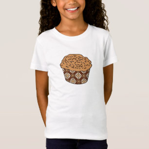 Camiseta Cupcake do caramelo com T-Shirt aspersor
