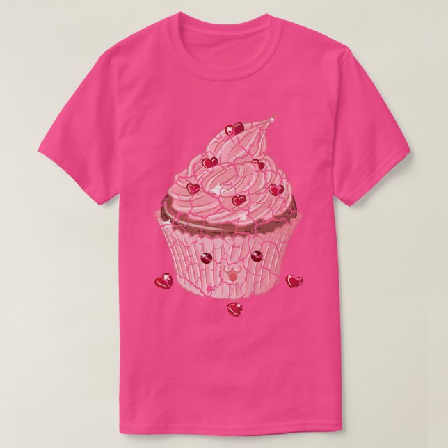 Camiseta Cupcake do comida do Cozinhar com dificuldades (Frente do Design)