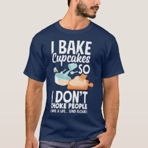 Camiseta Cupcake Engraçado cupcake Assar Frio
