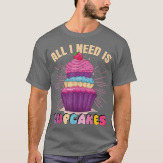 Camiseta Cupcake Engraçado, Frio De Banho Engraçado Cupc