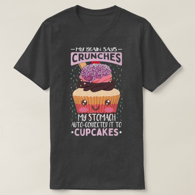 Camiseta Cupcake Funny Baking Cote Cupcake Lover (Frente do Design)