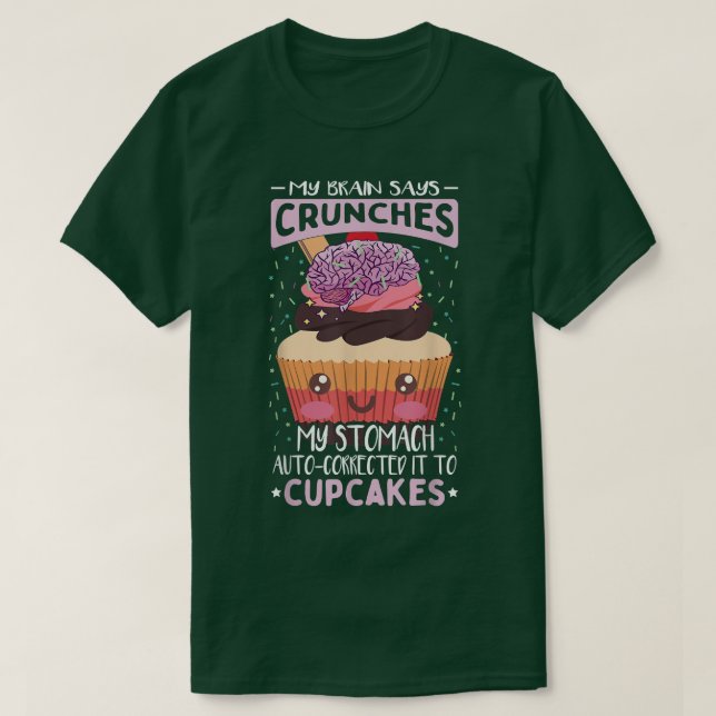 Camiseta Cupcake Funny Baking Cote Cupcake Lover (Frente do Design)