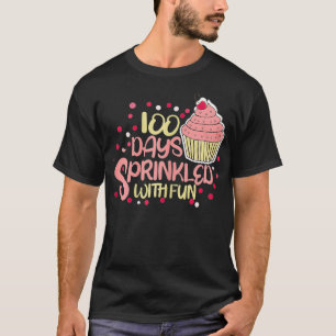 Camiseta Cupcake giro 100 dias borrifado com diversão entre
